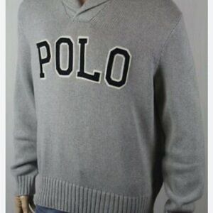 Polo Ralph Lauren Grey Shawl Collar
Pullover Sweater
